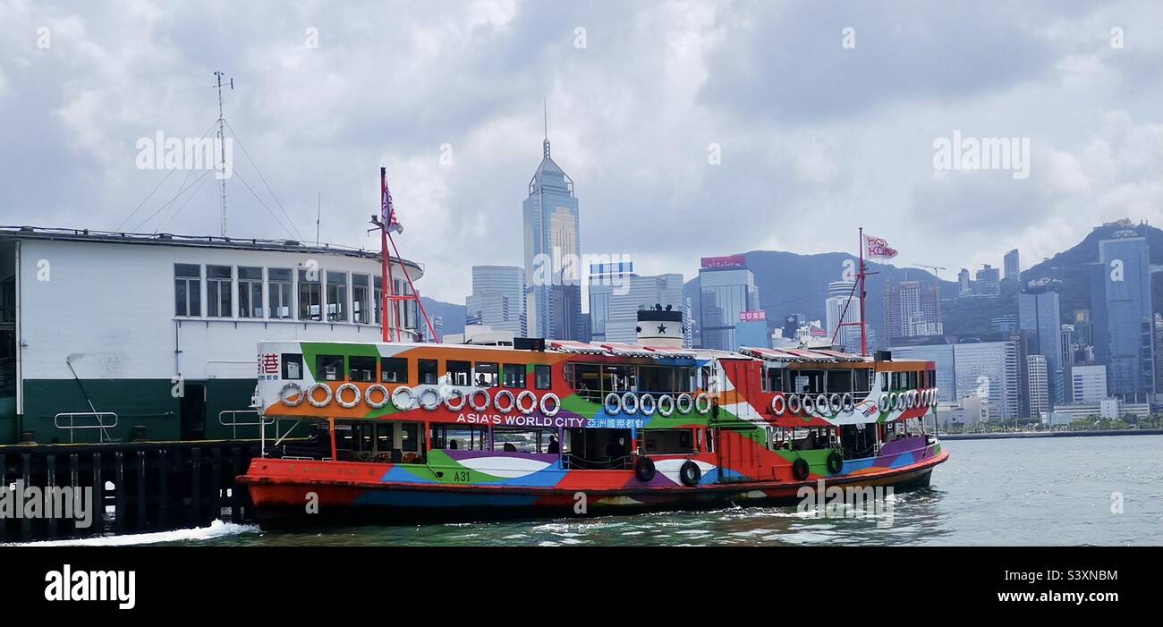 Die Star Ferry in Hong Kong. Stockfoto