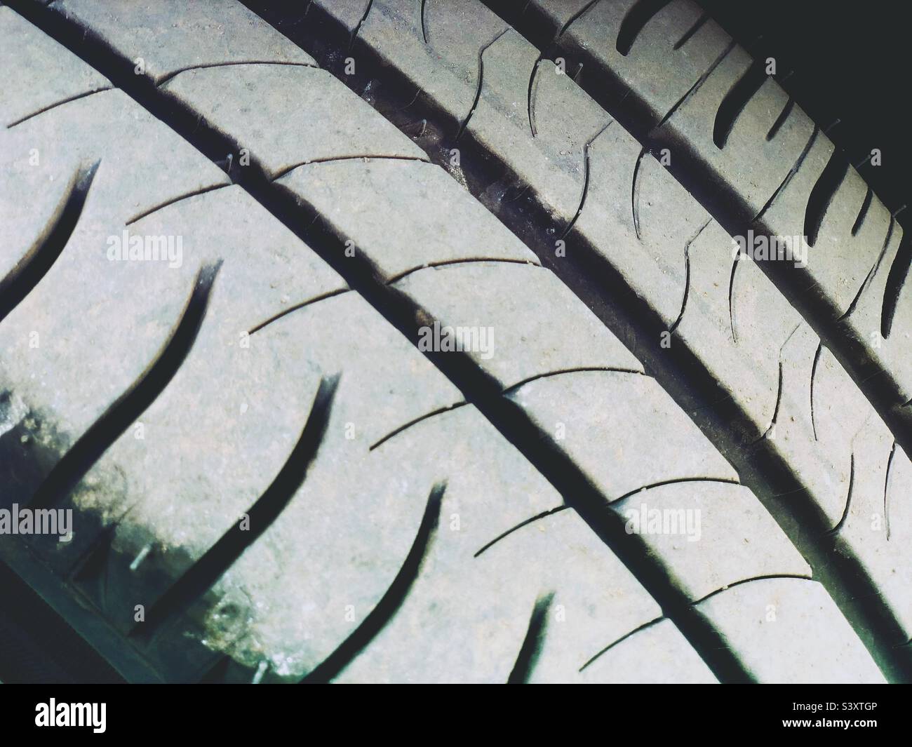 Auto-Reifen-Lauffläche Stockfoto