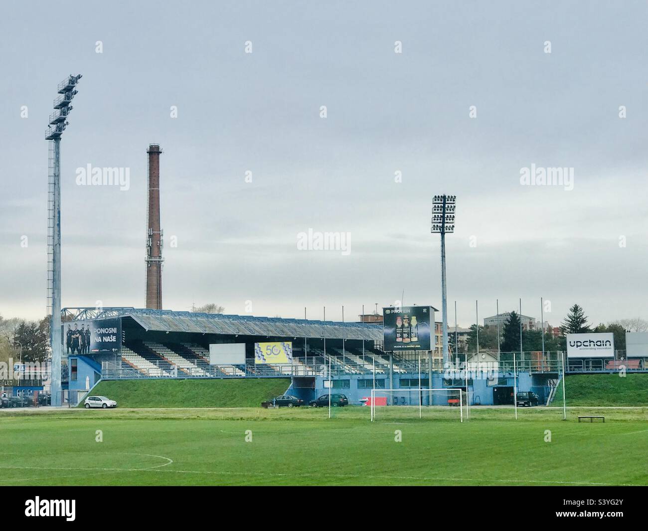Varteks Stadion in Varazdin, Kroatien Stockfoto