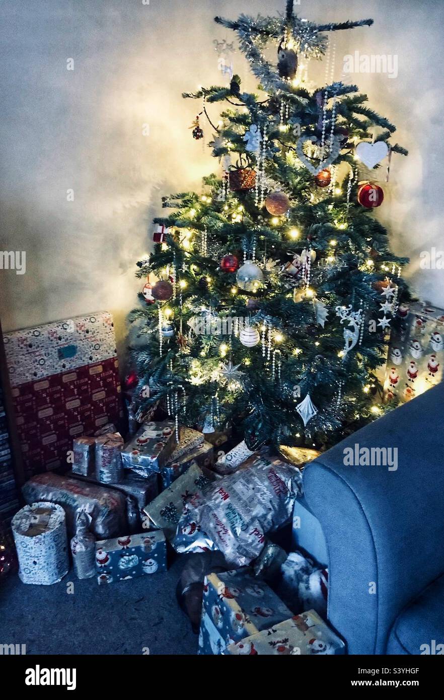 Weihnachtsmorgen ❤️ Stockfoto
