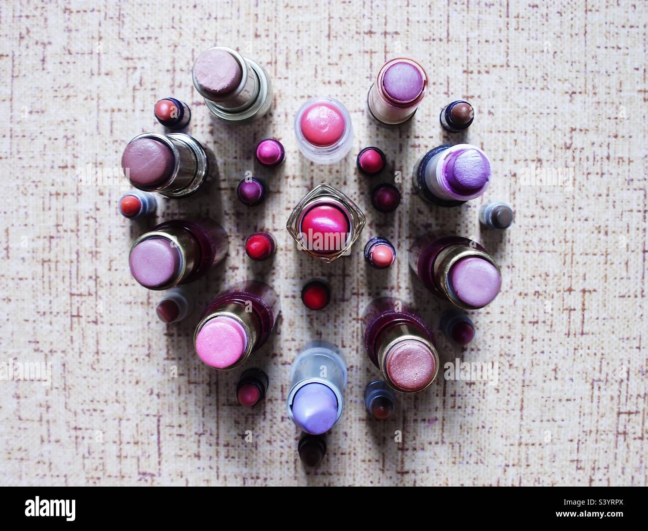 Lippenstift - Smartphone-aufgenommenes Stockfoto