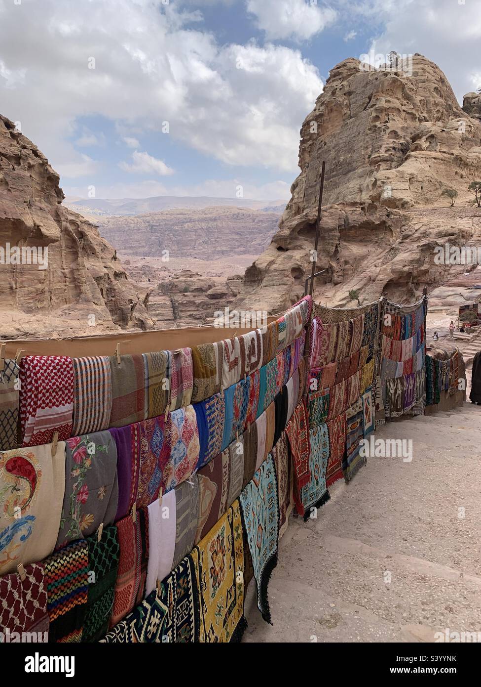 Marktstand in Petra Jordan Stockfoto