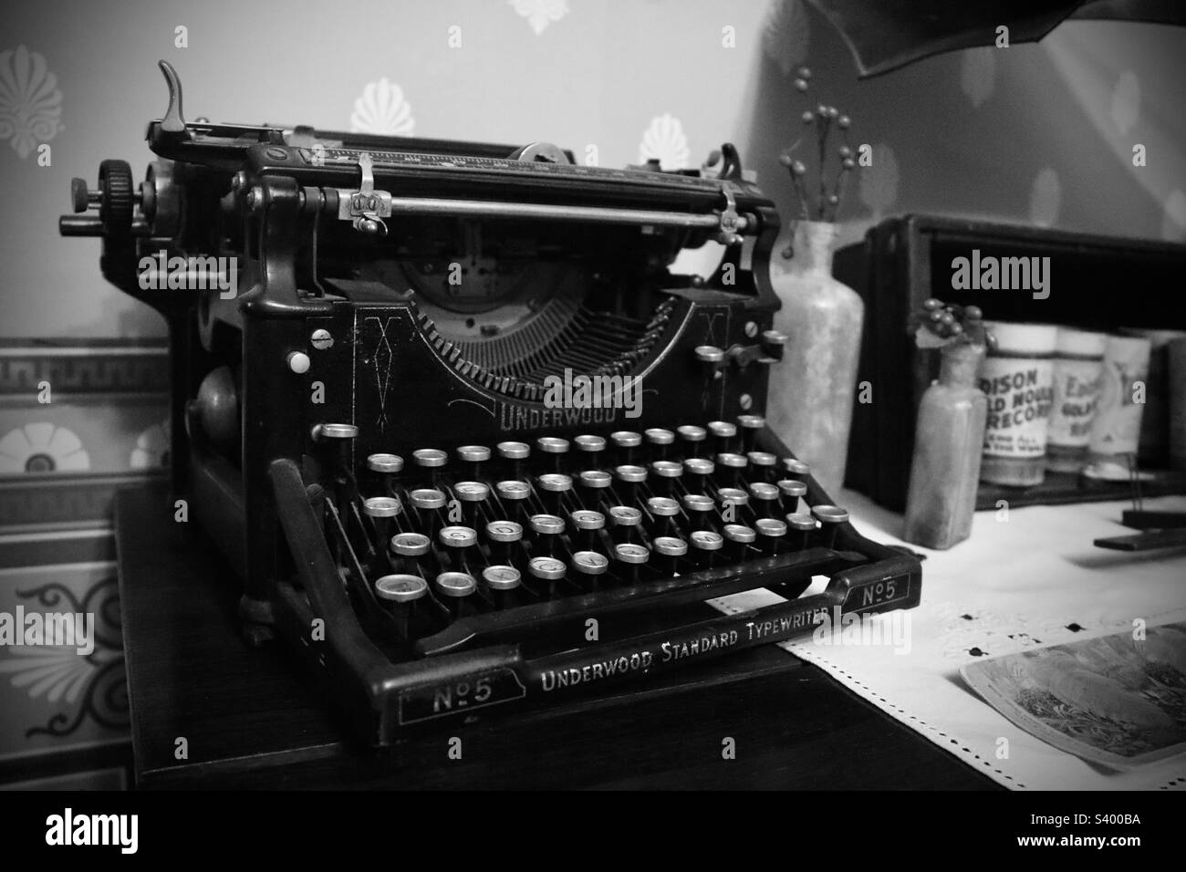 Antigua-Schreibmaschine Stockfoto
