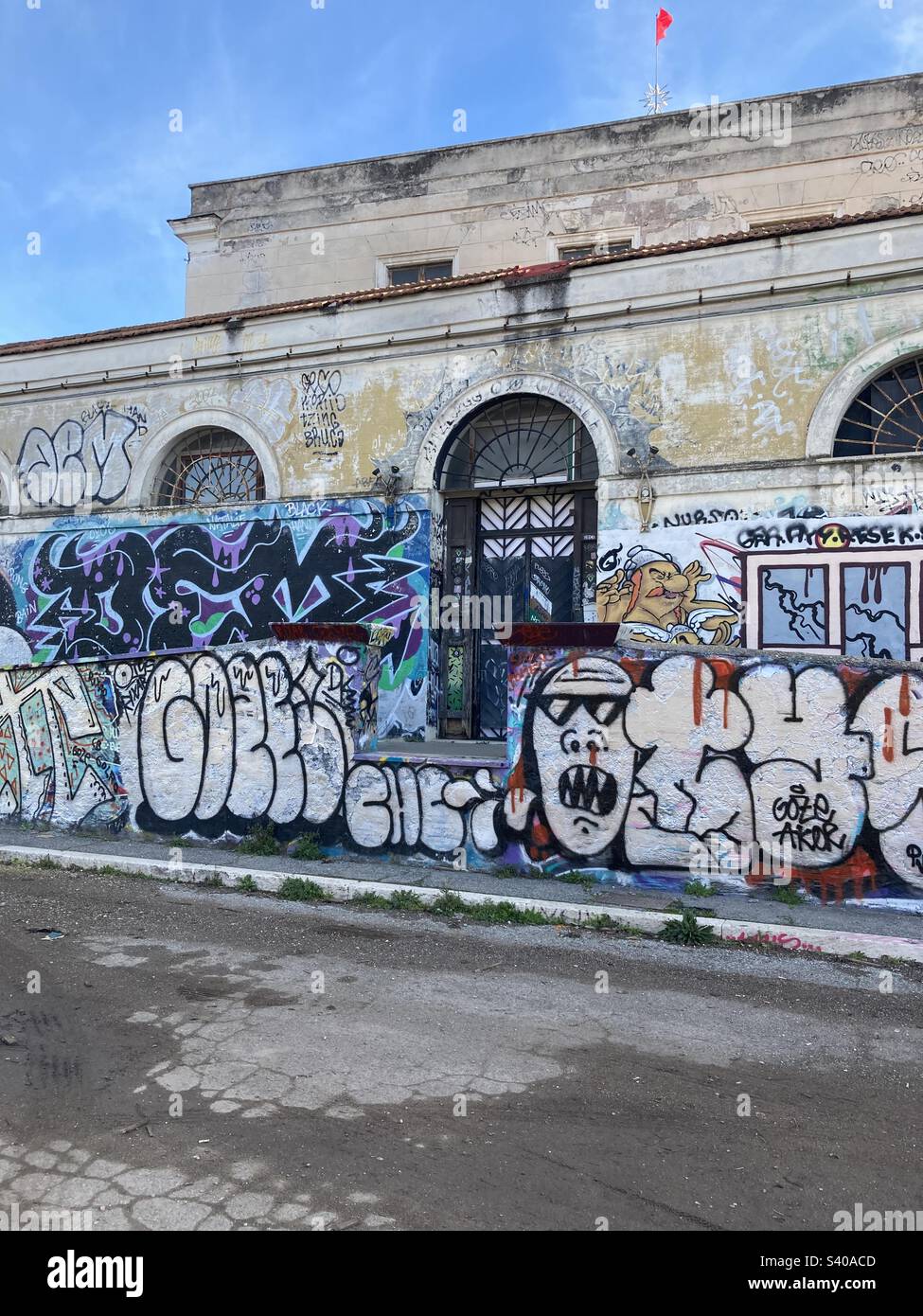 Graffiti in Rom Stockfoto
