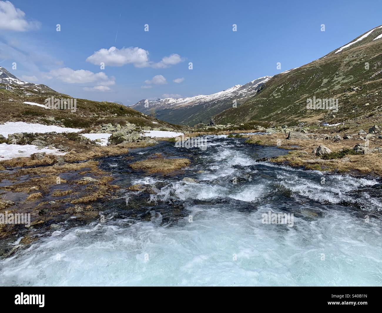 Alpine Fluss Stockfoto