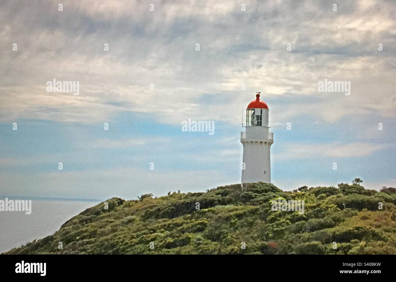 Bilder von Australien, Victoria, Cape Schanck, Morningside Peninsula, Cape Schanck Leuchtturm, lichtstation, Stockfoto