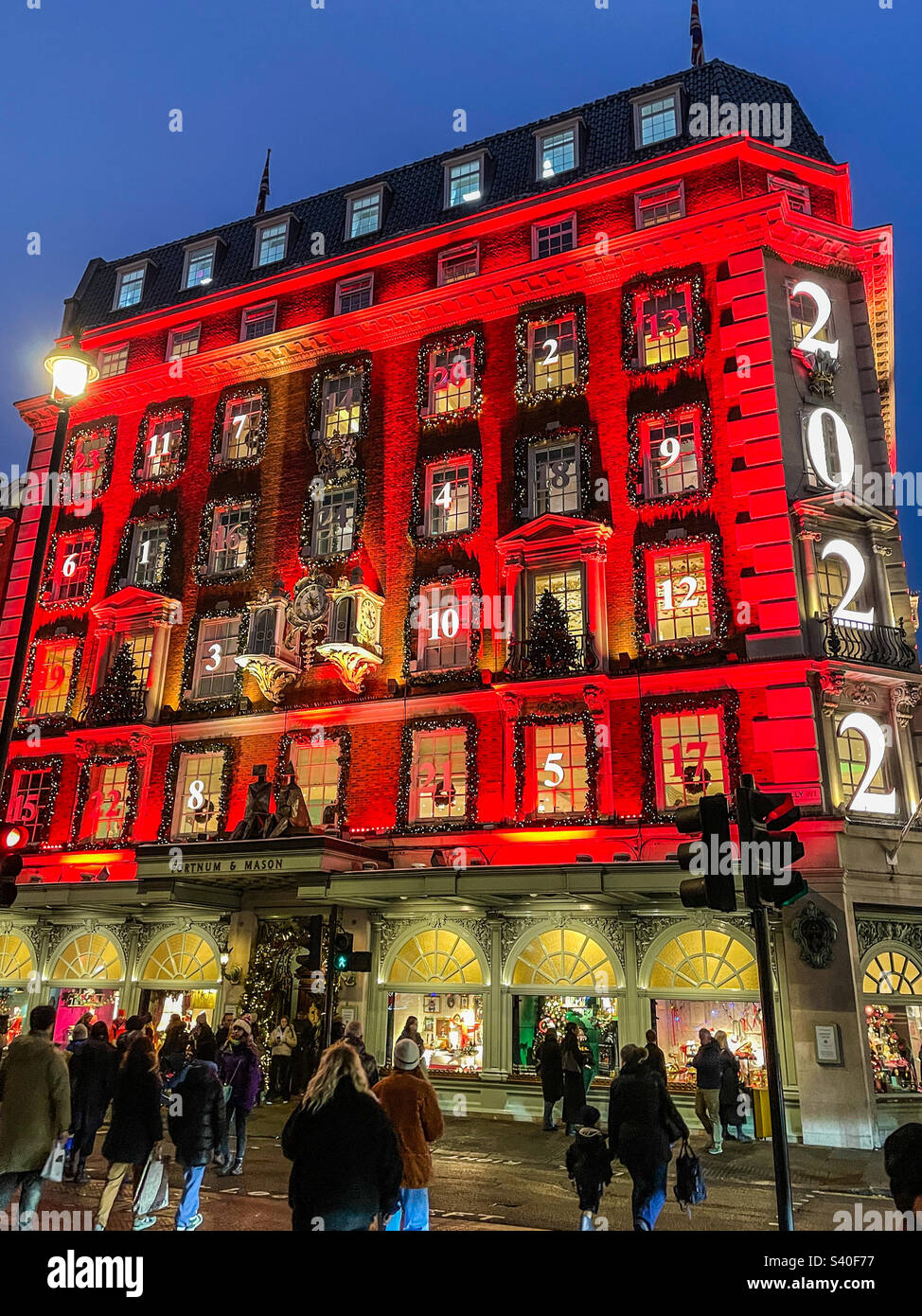 Fortnum & Mason Weihnachten - Smartphone-aufgenommenes Stockfoto Fortnum & Mason Weihnachten - Smartphone-aufgenommenes Stockfoto