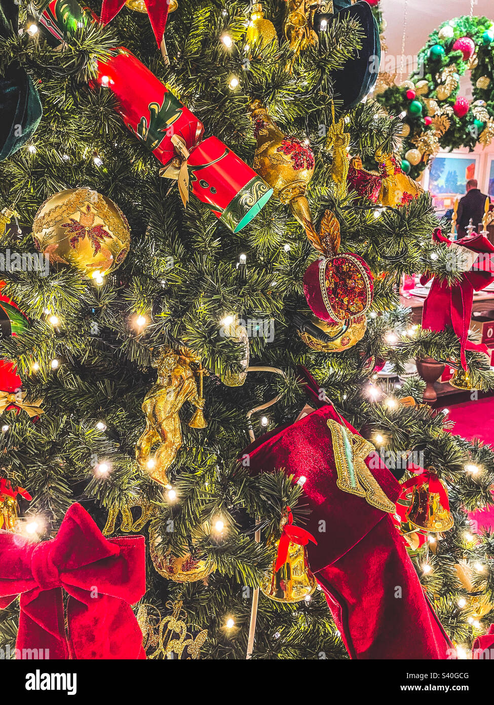 Fortnum und Freimaurer zu Weihnachten - Smartphone-aufgenommenes Stockfoto Fortnum und Freimaurer zu Weihnachten - Smartphone-aufgenommenes Stockfoto
