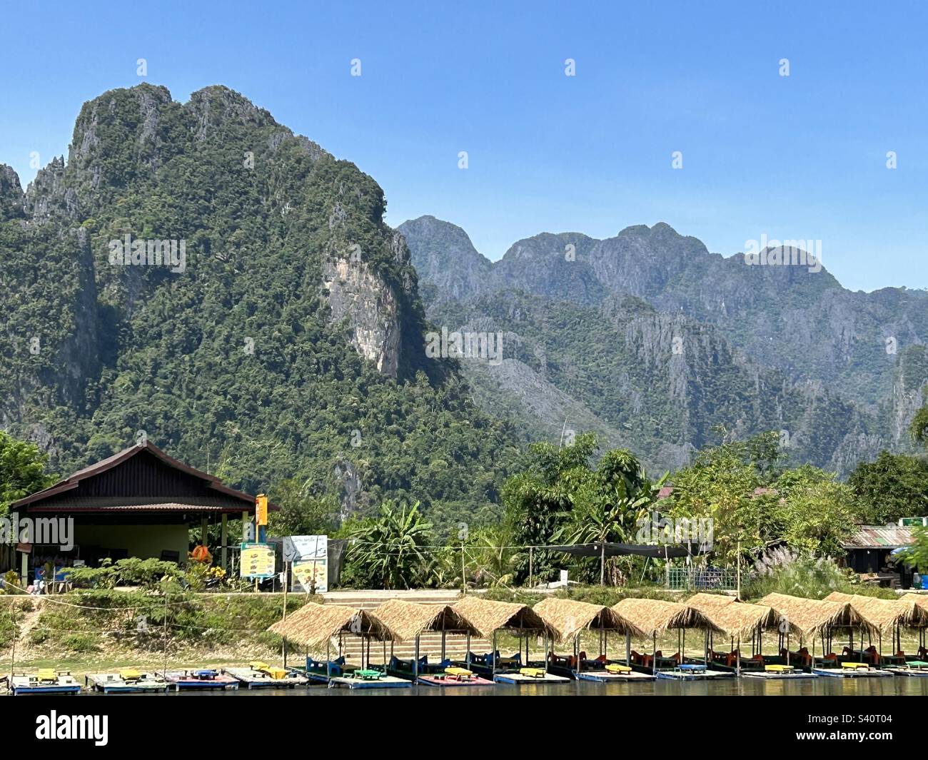 Vang Vieng, Laos Stockfoto