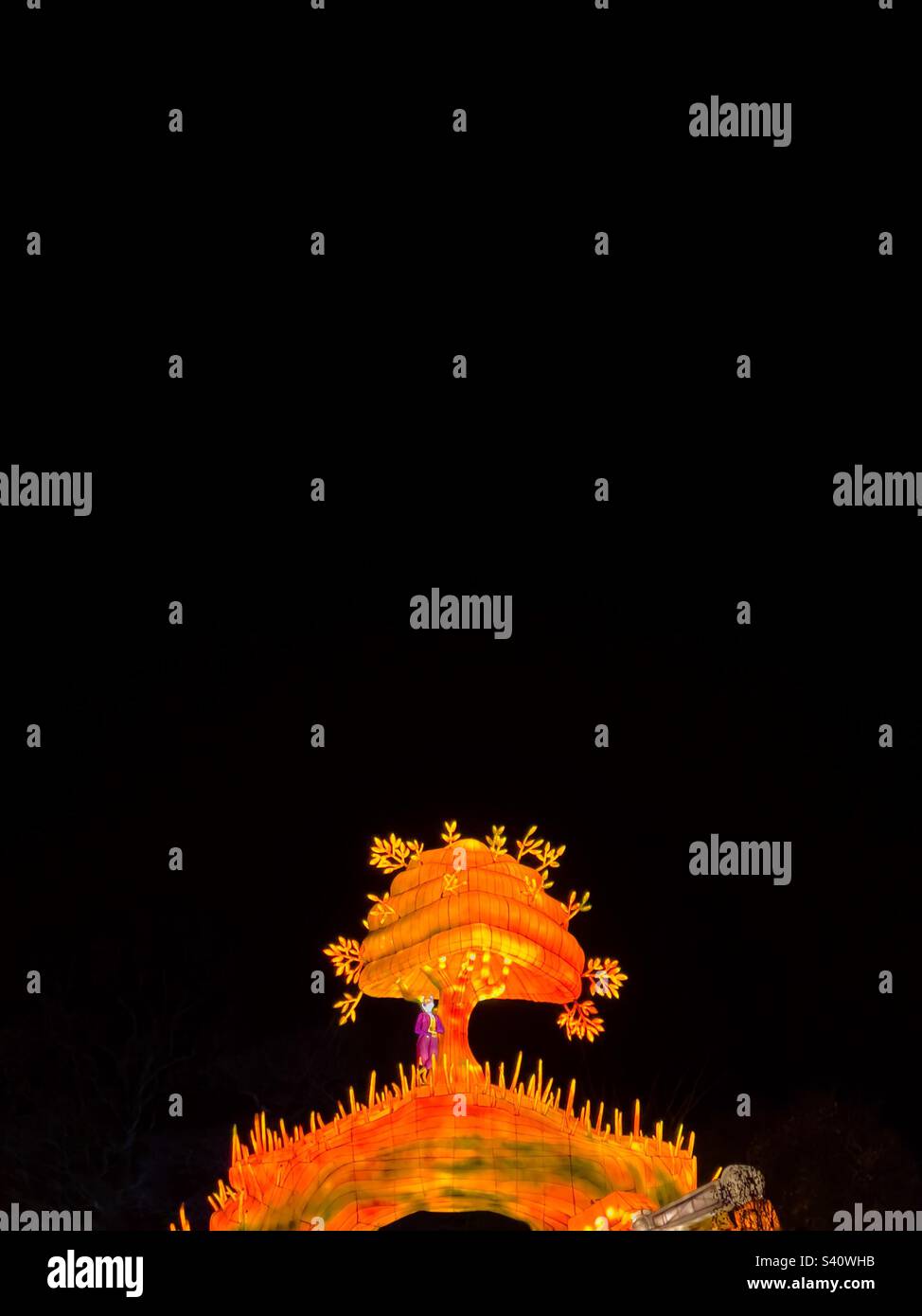 Lichterfest in Longleat Stockfoto