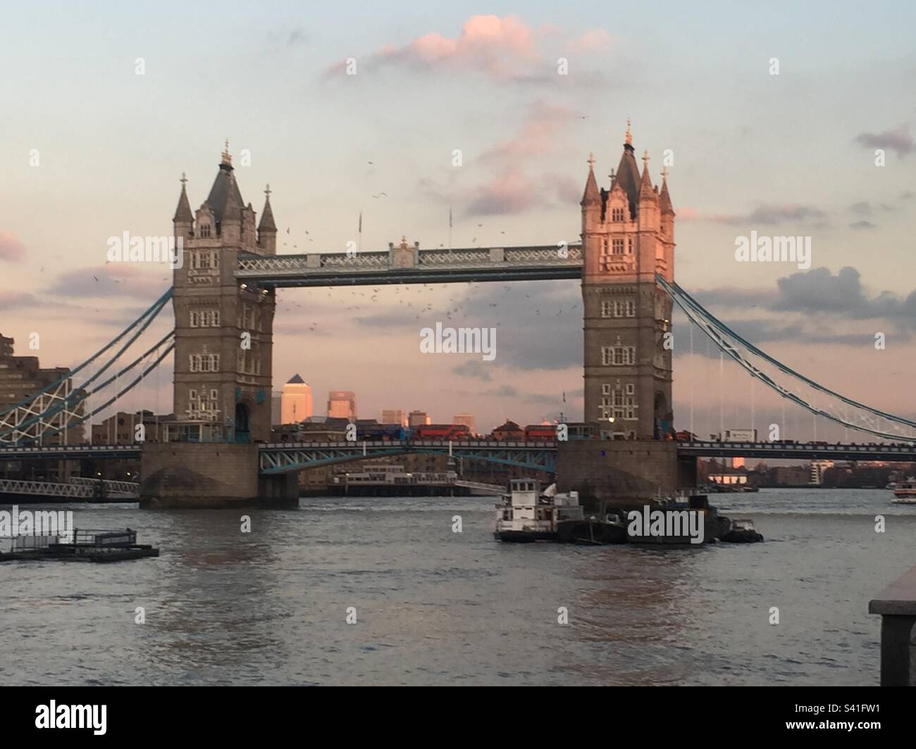 Tower Bridge, London, Februar 2016 Stockfoto