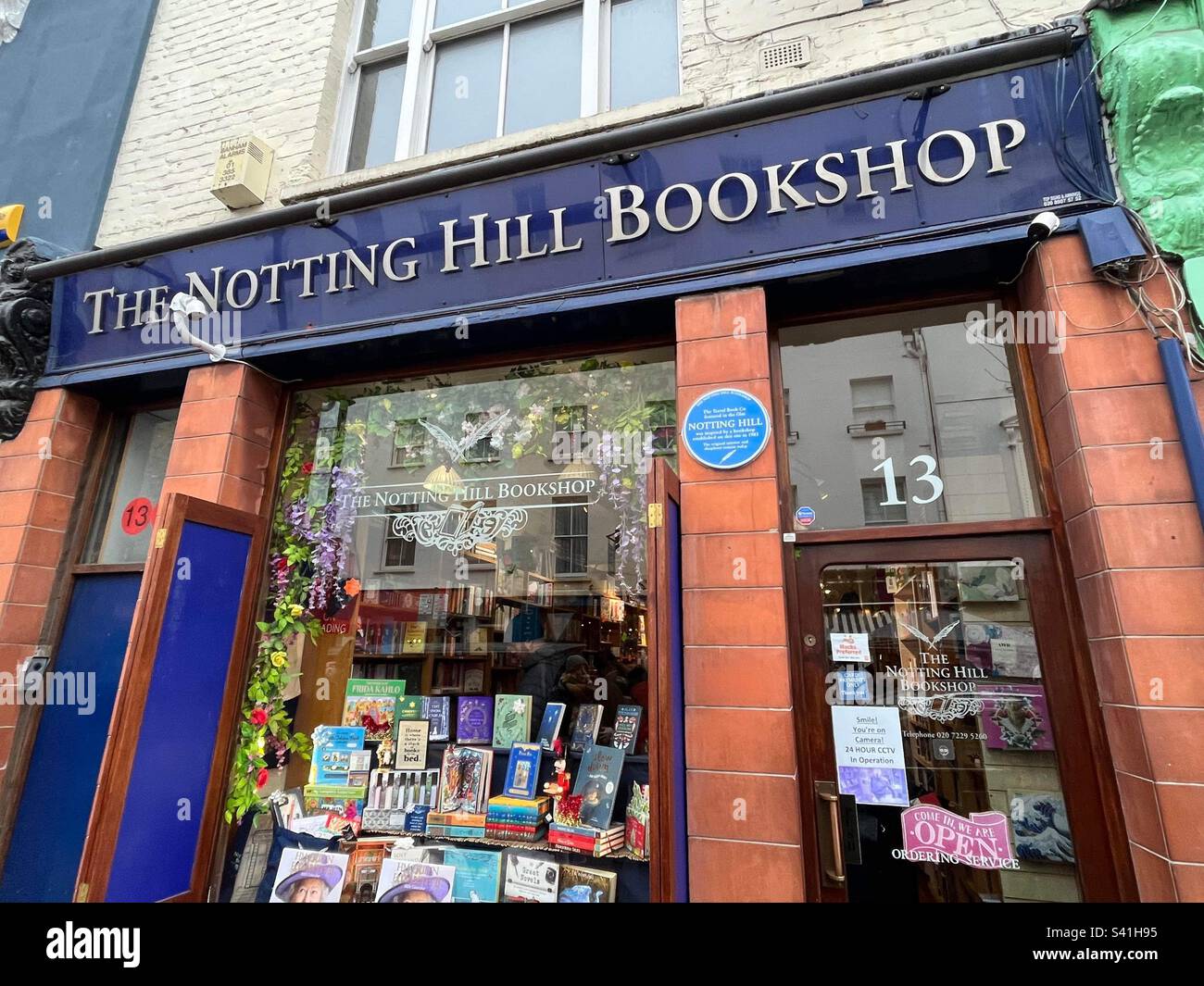 Der Notting Hill Buchladen, London Stockfoto