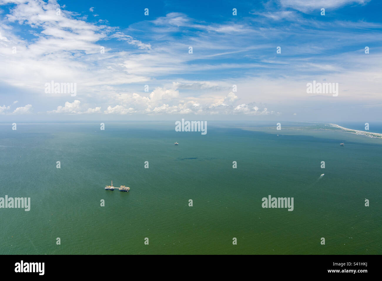 Mobile Bay im Juni Stockfoto