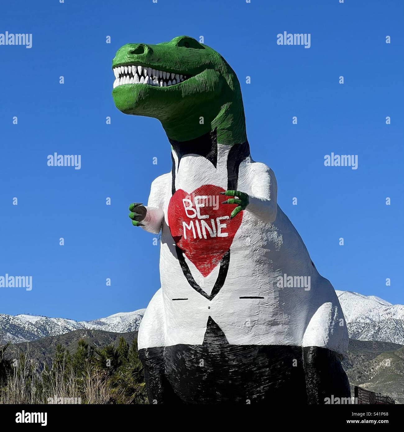 Valentinstag-Dinosaurier Stockfoto