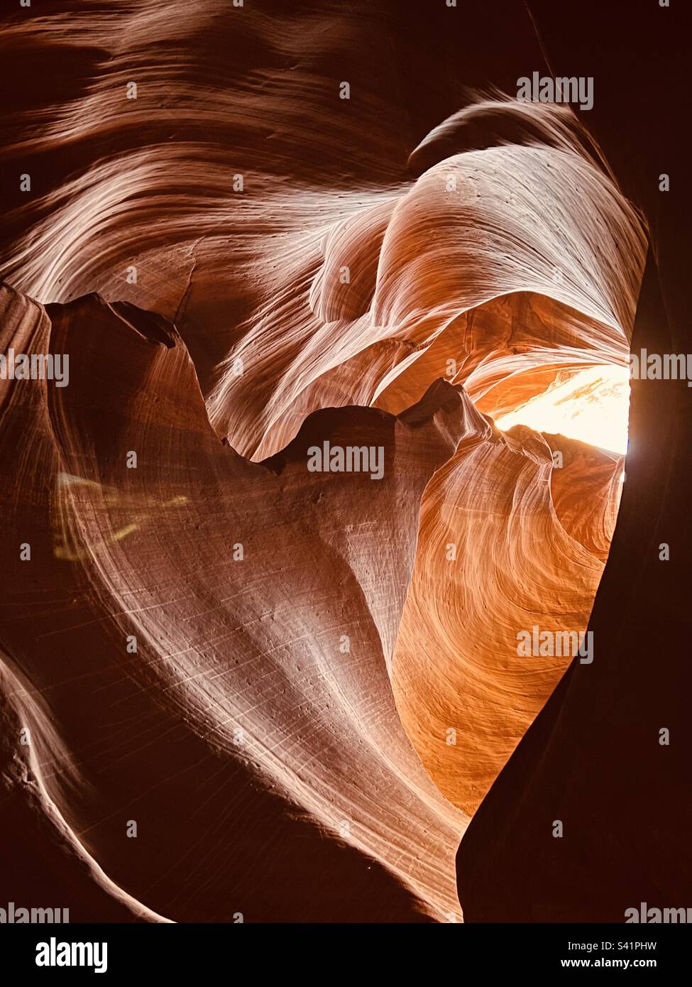 Heart im Antelope Canyons Arizona Stockfoto