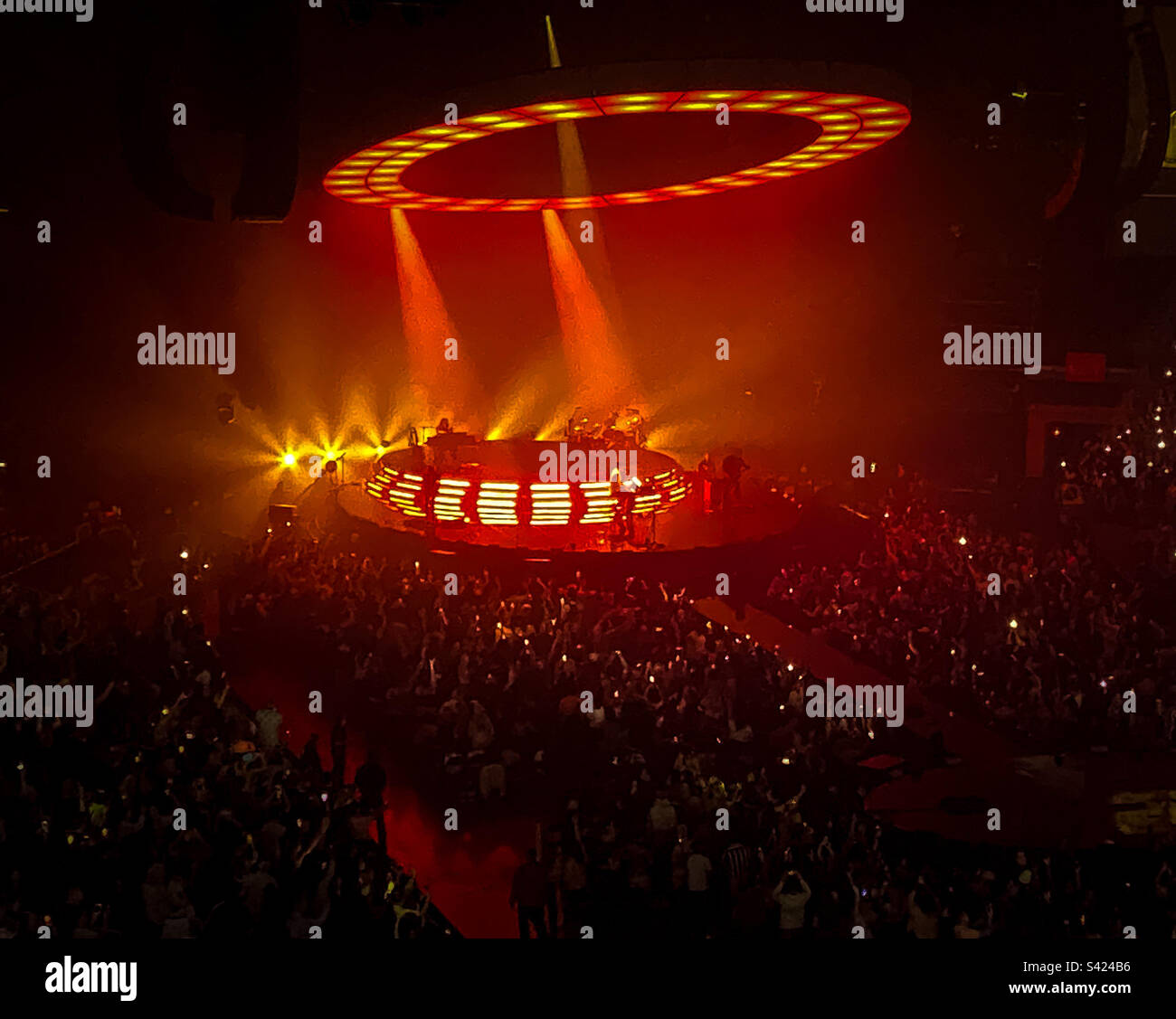 Live-Konzert in der Arena Stockfoto