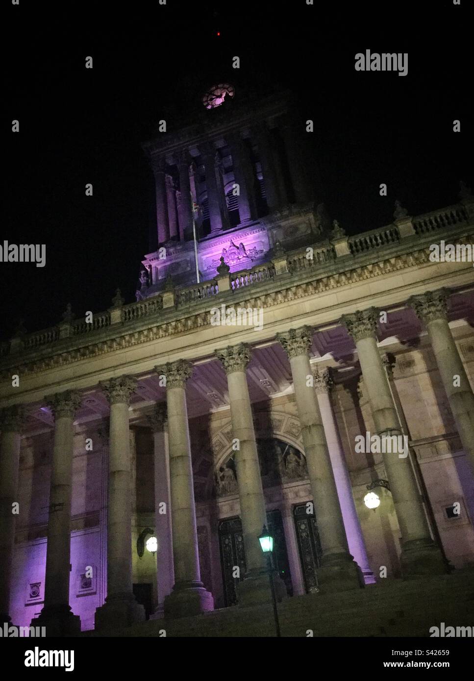 Leeds Town Hall, Leeds, Großbritannien. Stockfoto