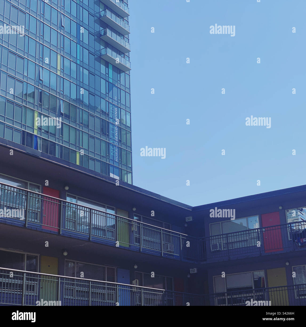 Starlight Apartments, First Hill, Seattle, Washington, Usa - Smartphone-aufgenommenes Stockfoto