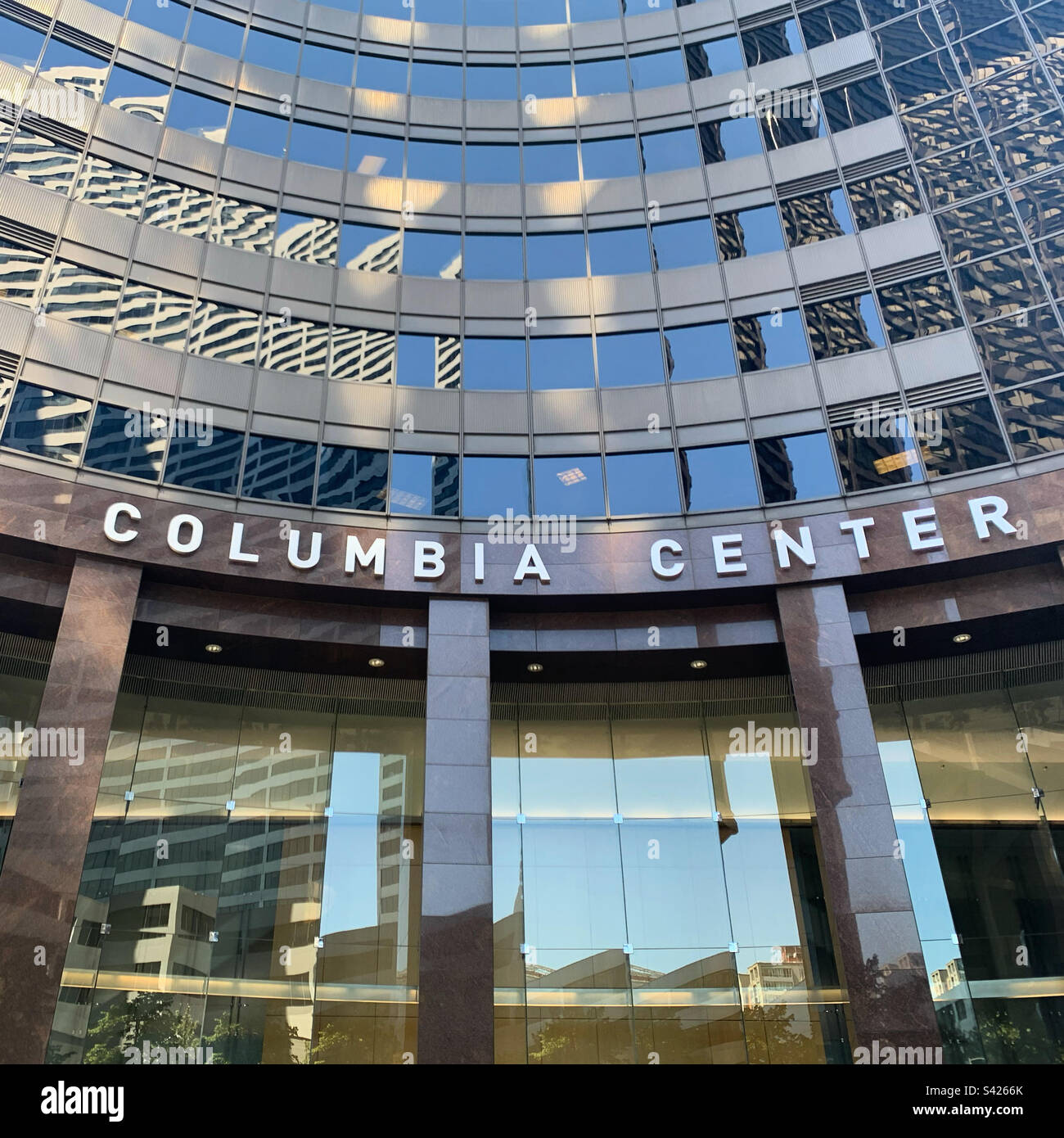 Columbia Center, früher Bank of America Tower und Columbia Seafirst Center, Seattle, Washington, USA Stockfoto