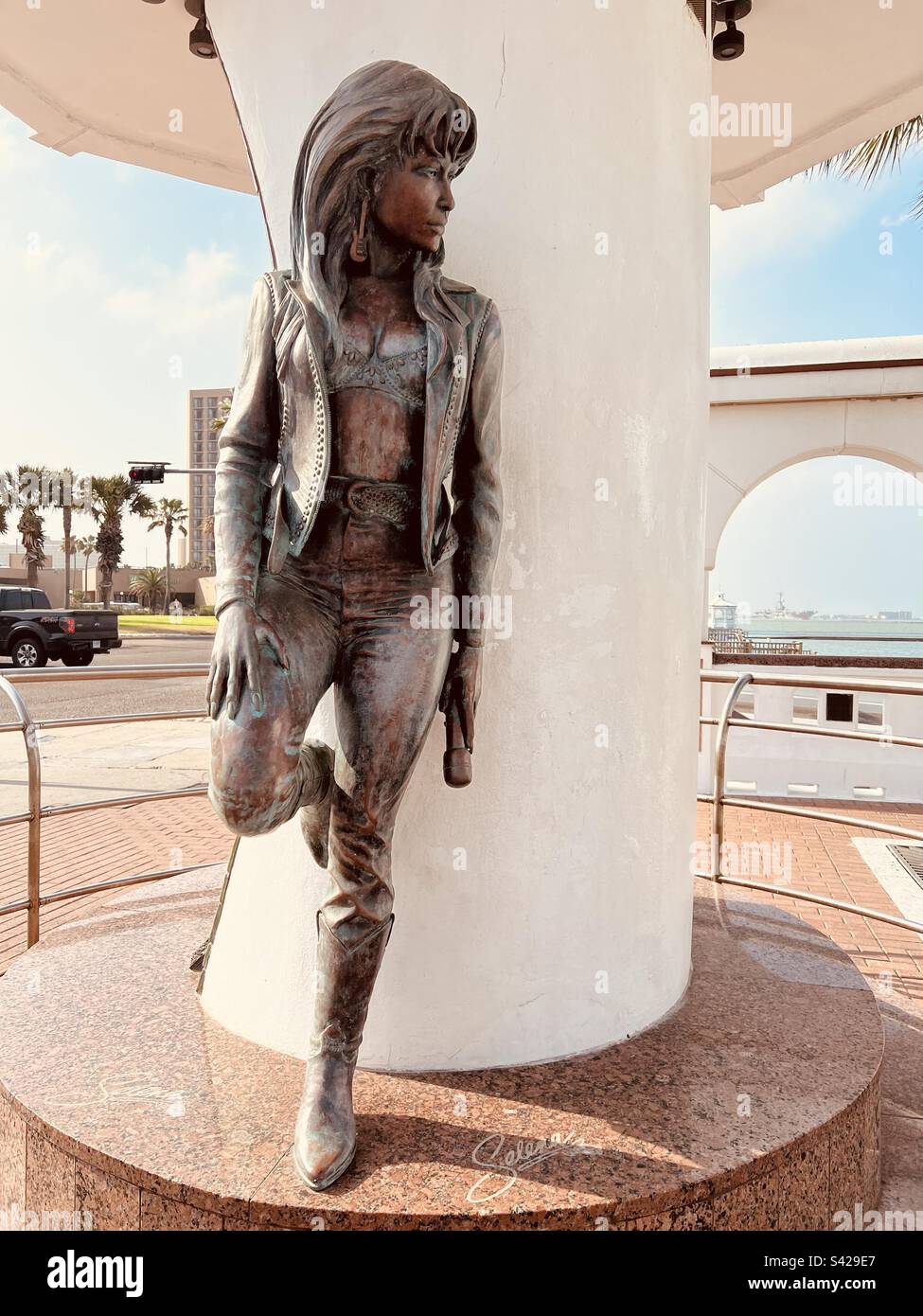 Selena Memorial in der Innenstadt von Corpus Christi, Texas Stockfoto