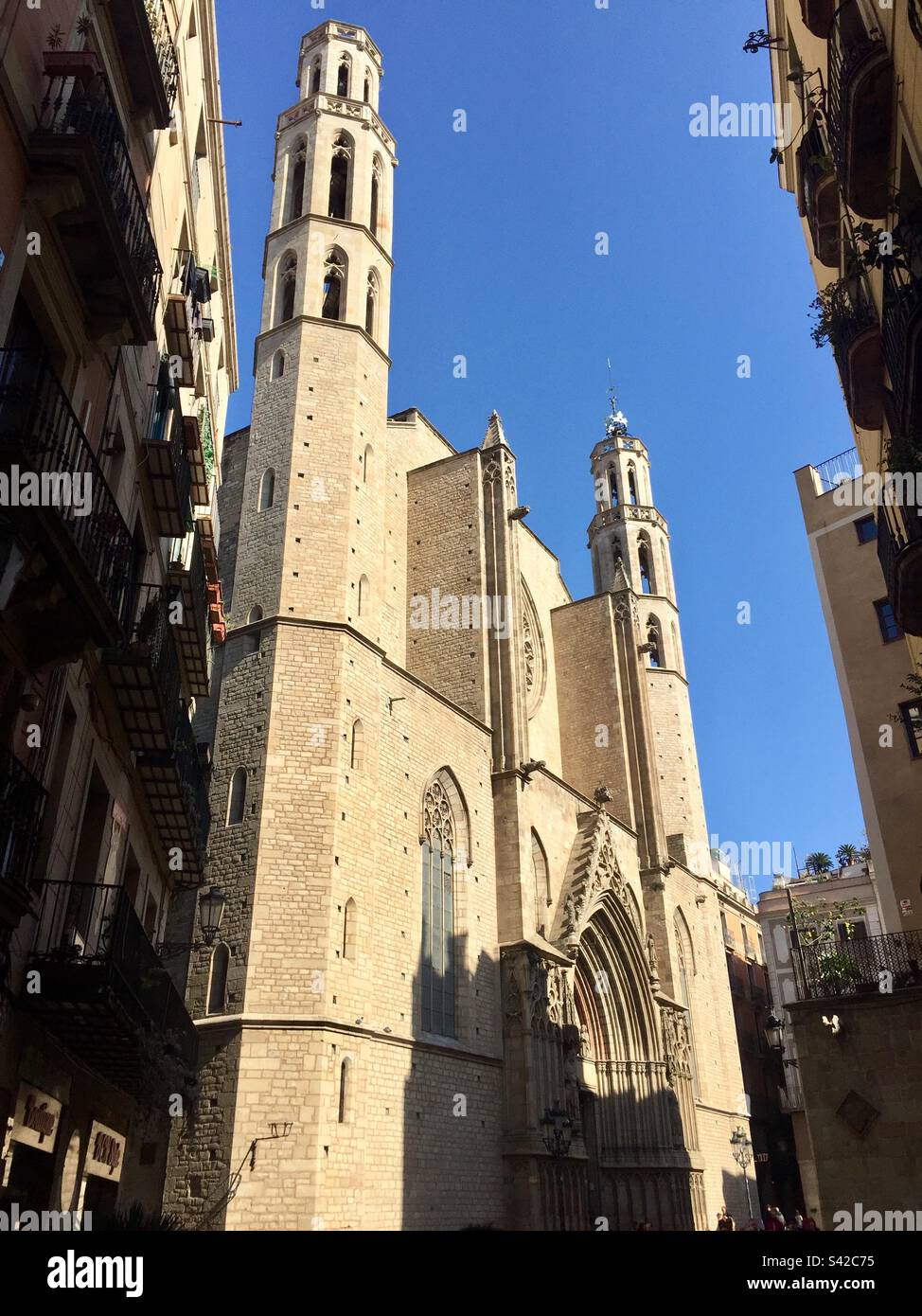 Basílica de Santa Maria del Mar. Barcelona Stockfoto