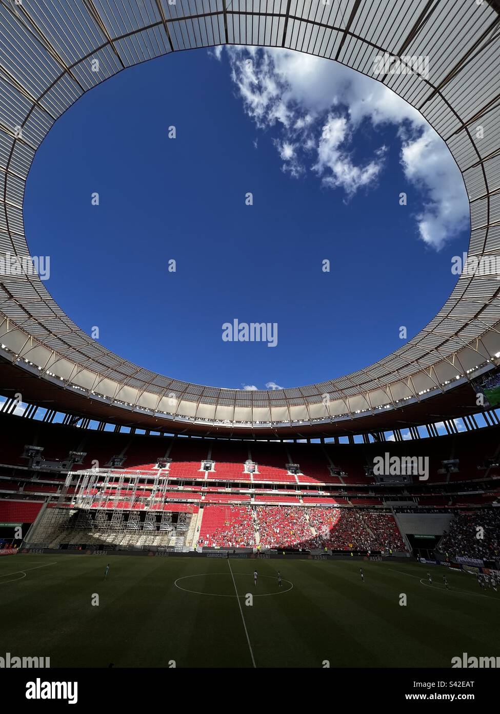 Brasilien, Nationalstadion Brasília Mané Garrincha. Stockfoto