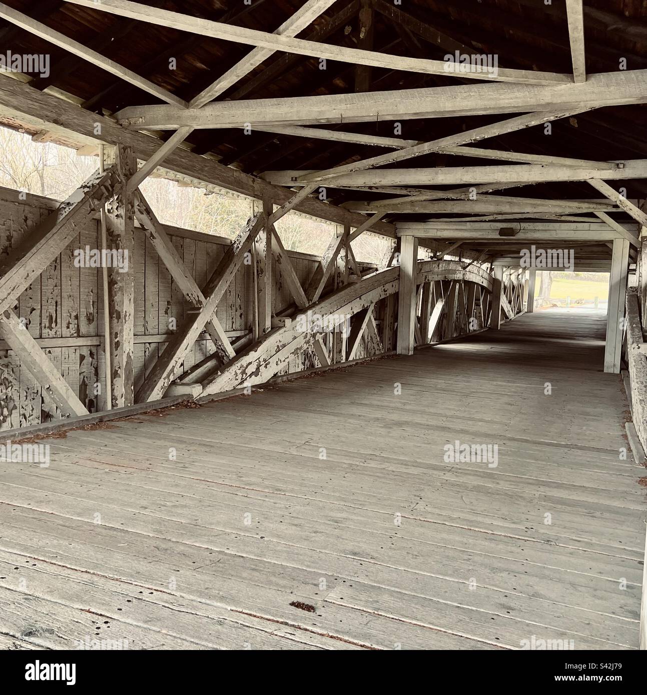 Die historischen überdachten Brücken im Lehigh Valley Stockfoto
