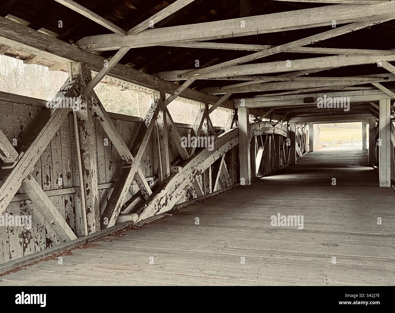 Überdachte Brücken im Lehigh Valley, Pennsylvania Stockfoto