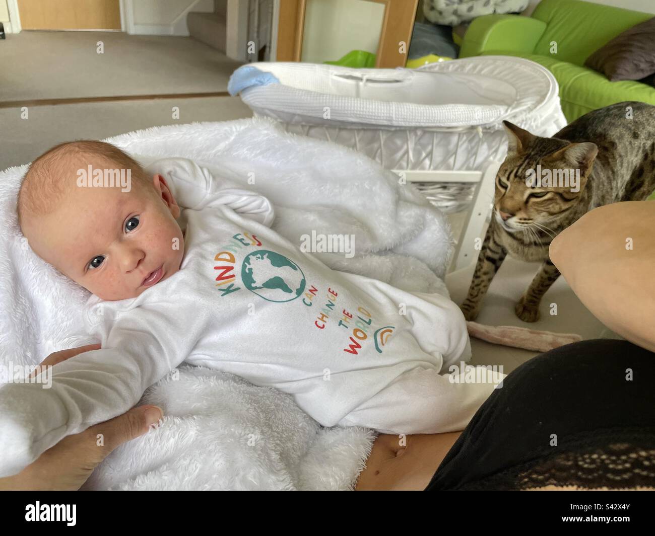 Baby selfie Stockfoto