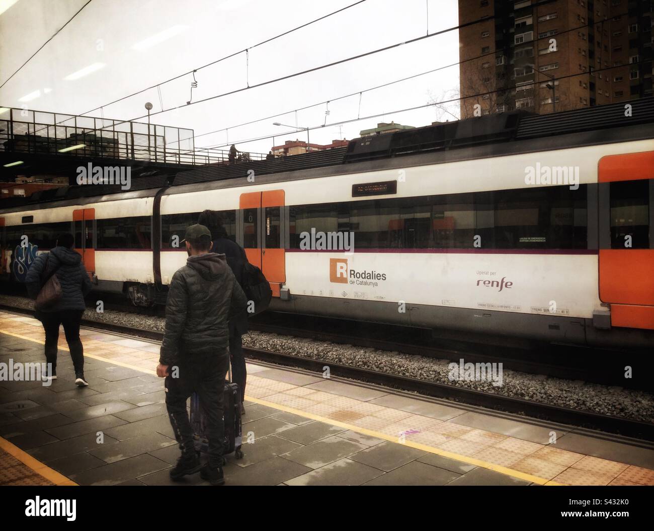 RENFE Train, Katalonien, Spanien. Stockfoto