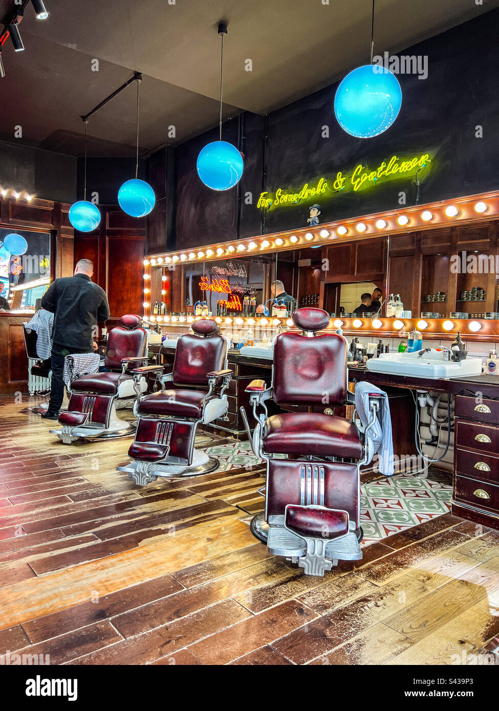 Im angesagten Friseursalon Stockfoto