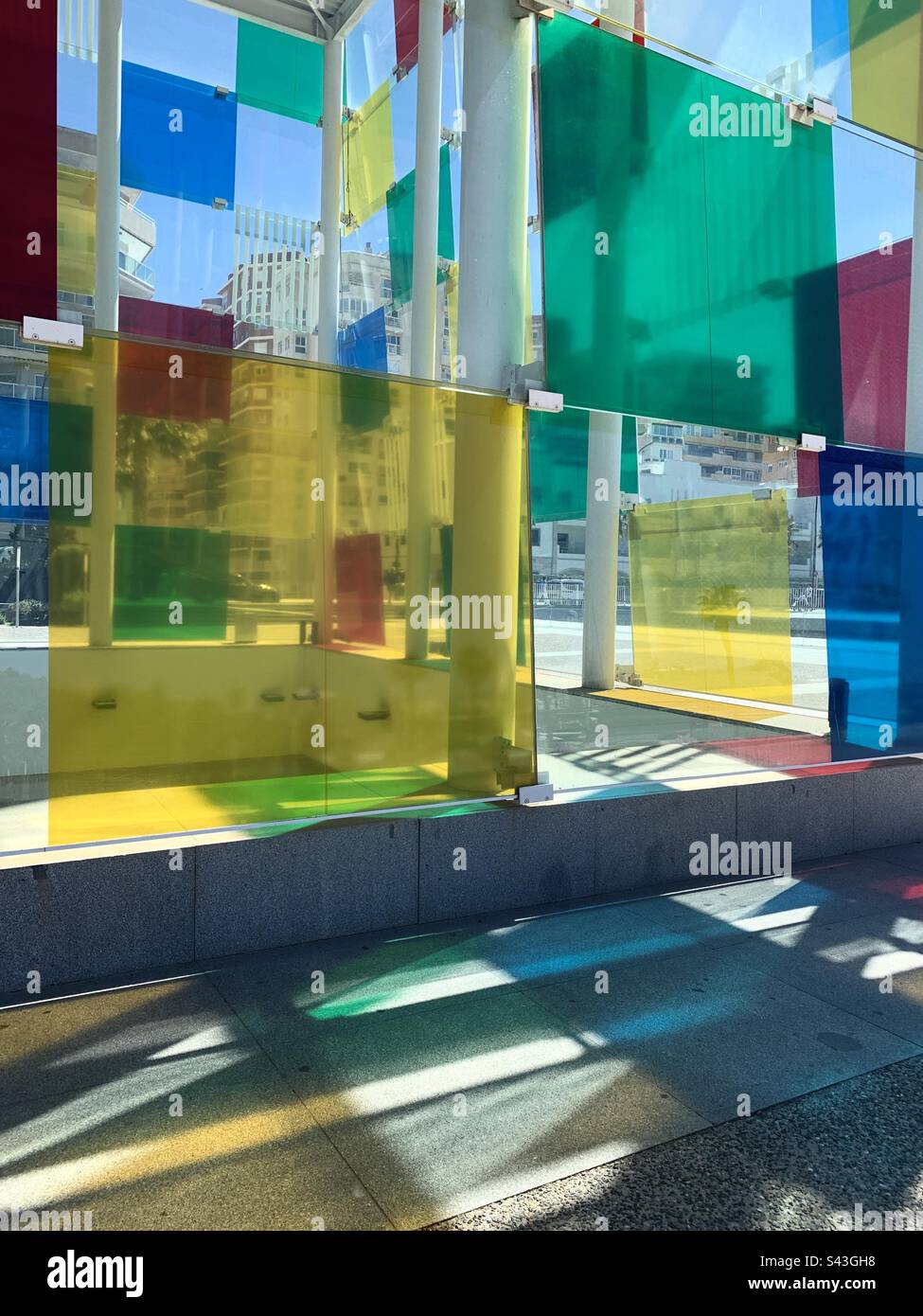 Pompidou in Malaga Stockfoto