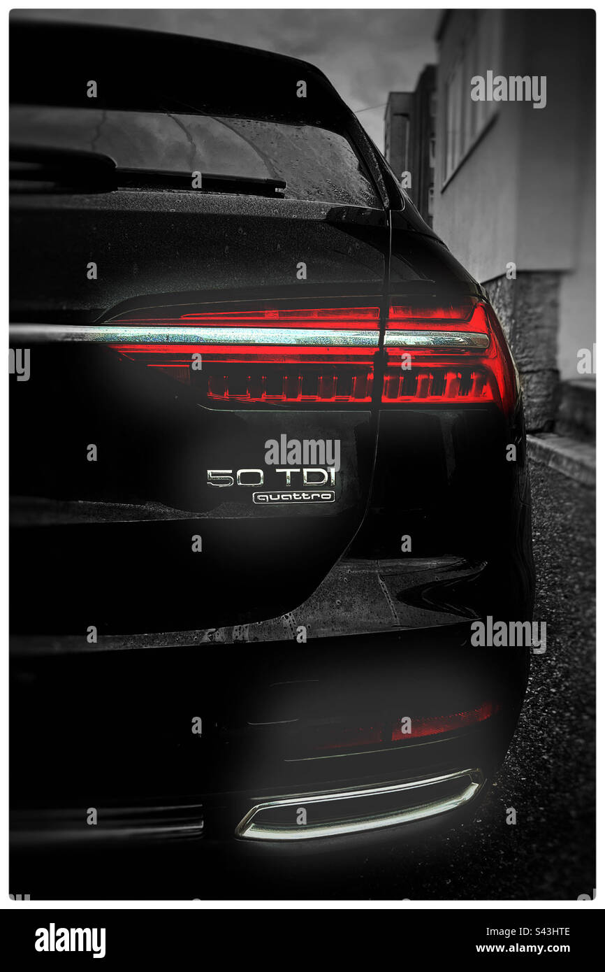 Audi A6 Rücklicht. Stockfoto