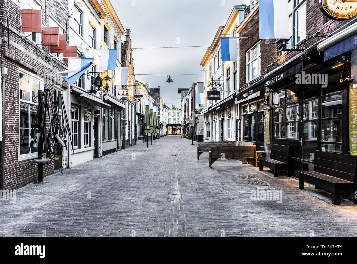 Korte Putstraat in Den Bosch während der COVID19Pandemie. Dies war