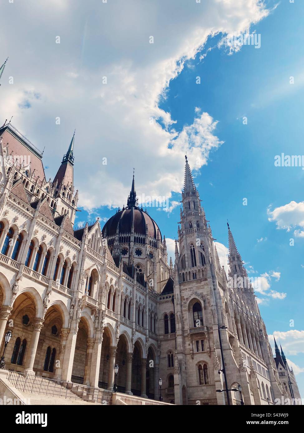 Beeindruckendes parlament in Budapest, Ungarn Stockfoto