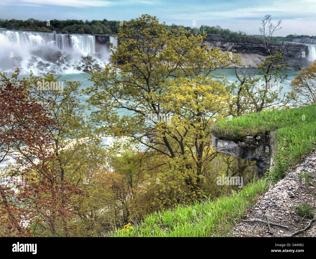 Die Niagarafälle im Frühling. Stockfoto