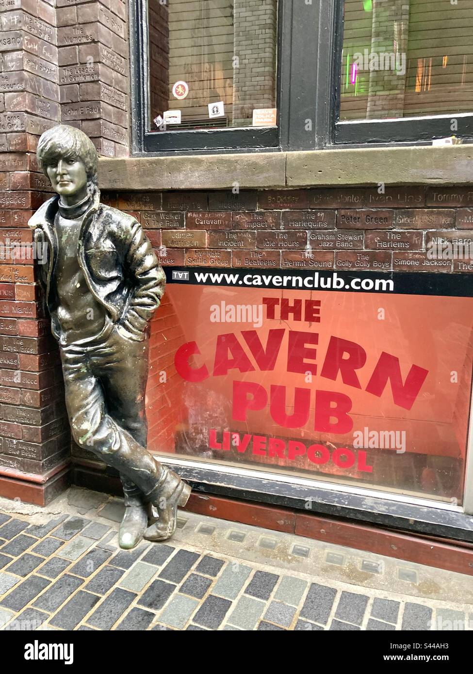 Liverpool John Lennon-statue Stockfoto