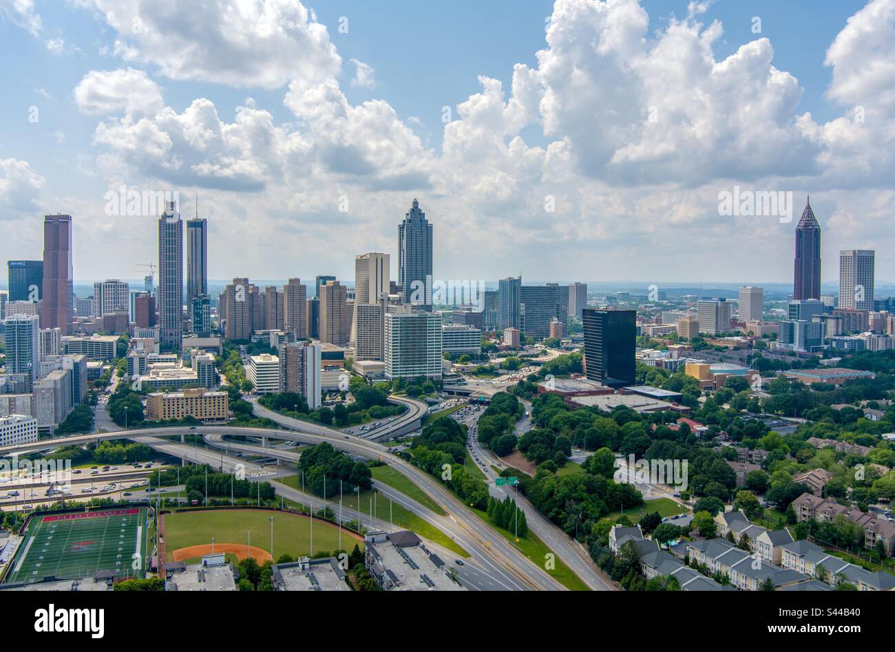 Atlanta, Georgia - Smartphone-aufgenommenes Stockfoto