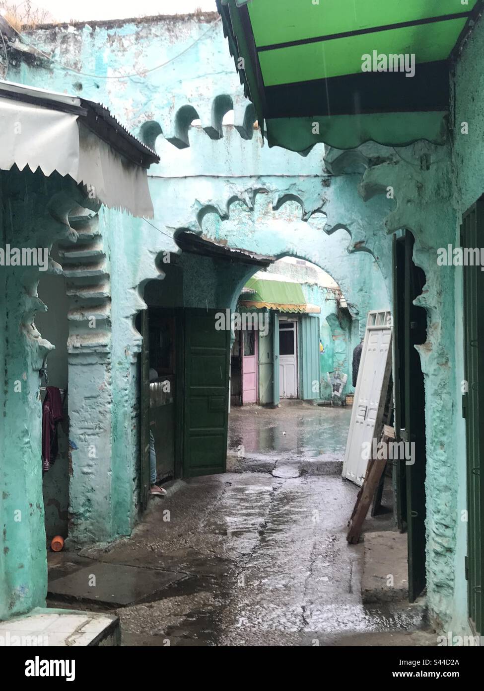 Straße Ouezzane Medina Marokko Stockfoto