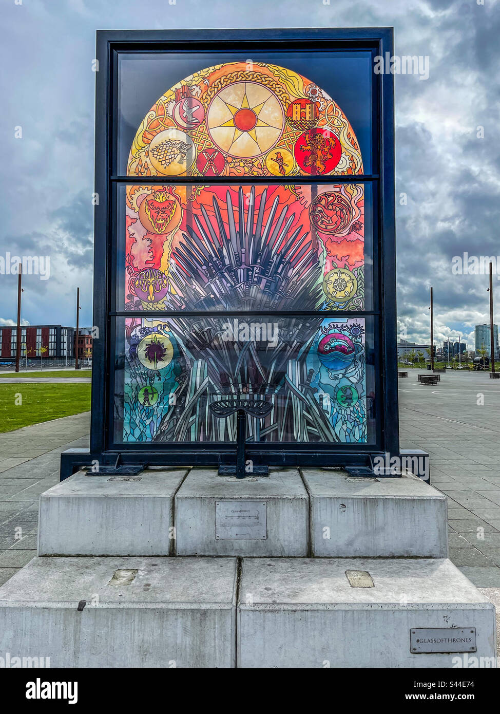 Ein Glas Thrones, Belfast Stockfoto