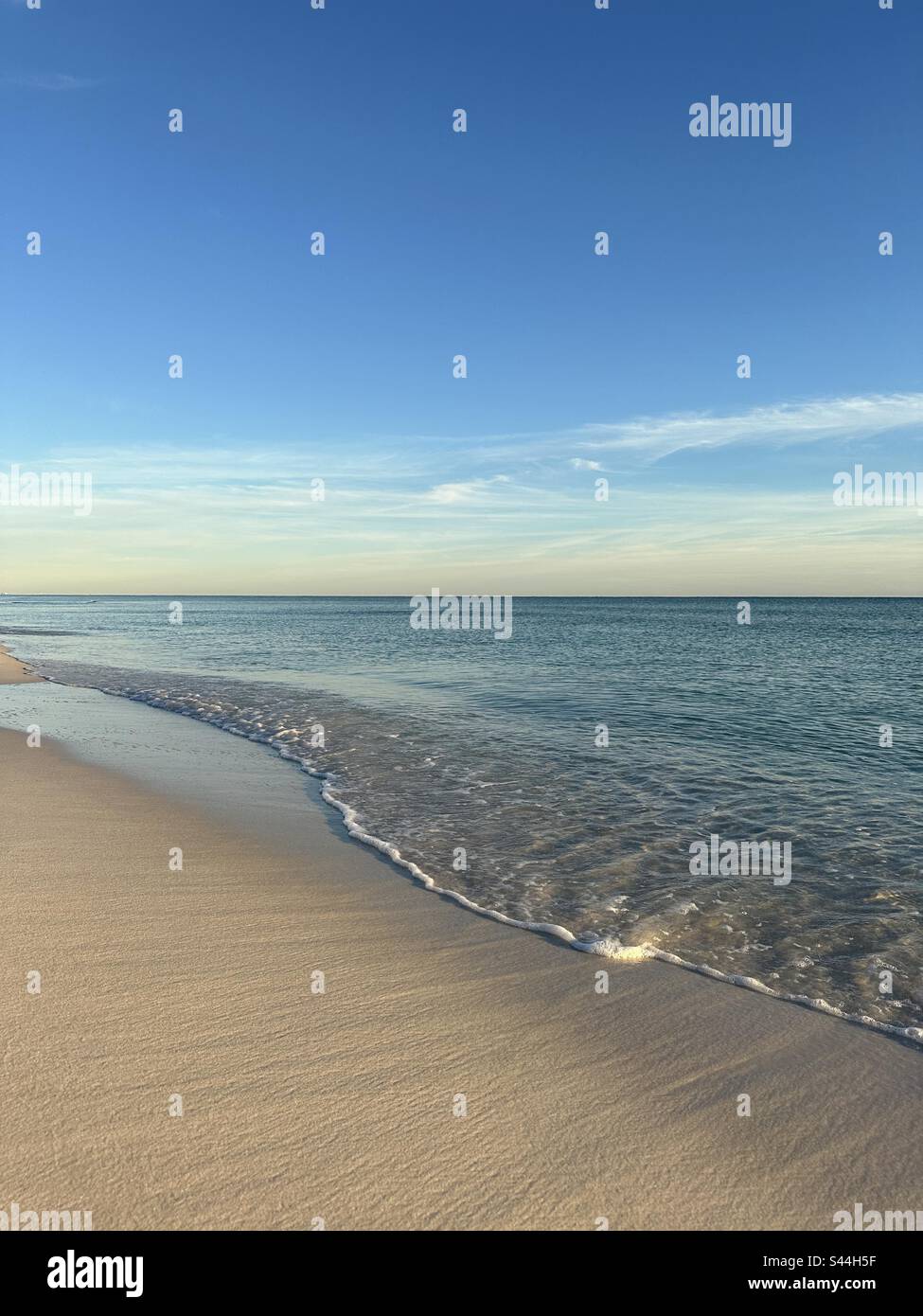 Emerald Coast Florida bei Sonnenuntergang über dem Golf von Mexiko Stockfoto
