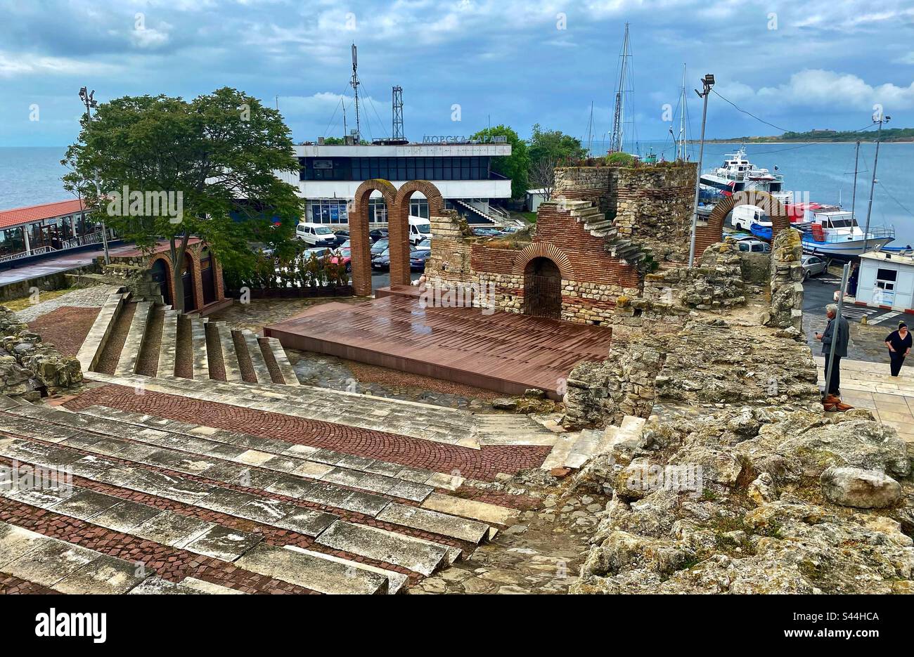 Nessebar. Bulgarien. - Smartphone-aufgenommenes Stockfoto