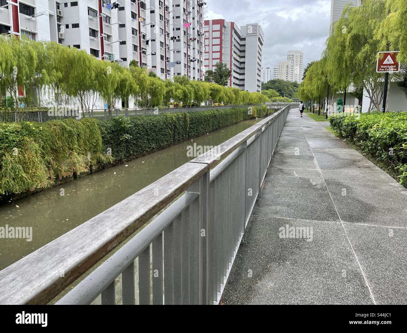 Kanal in der Nähe von Clementi, Singapur Stockfoto