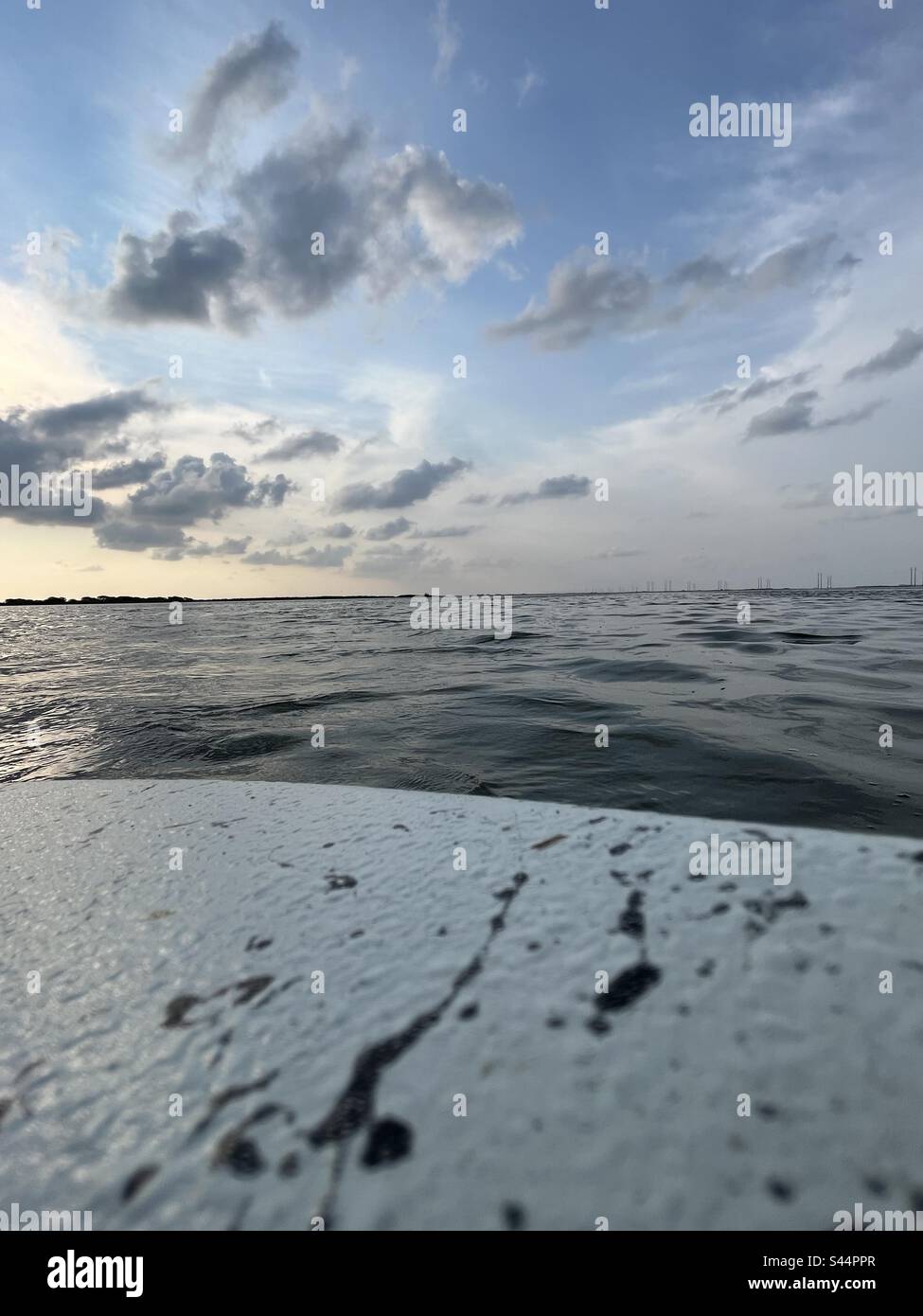 Fischermorgen Stockfoto