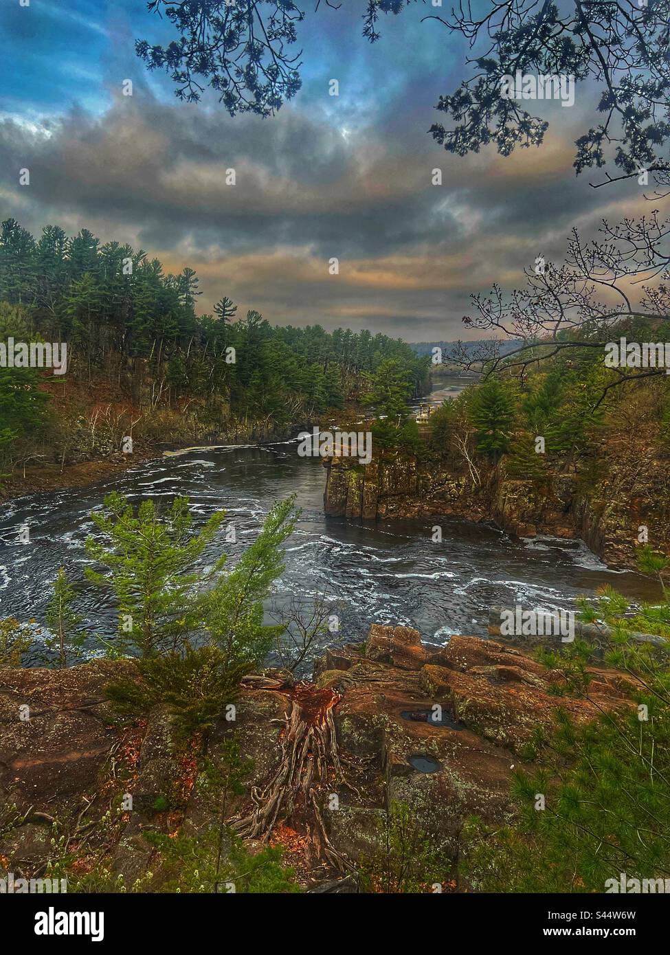 Interstate State Park, Wisconsin und Minnesota. Stockfoto