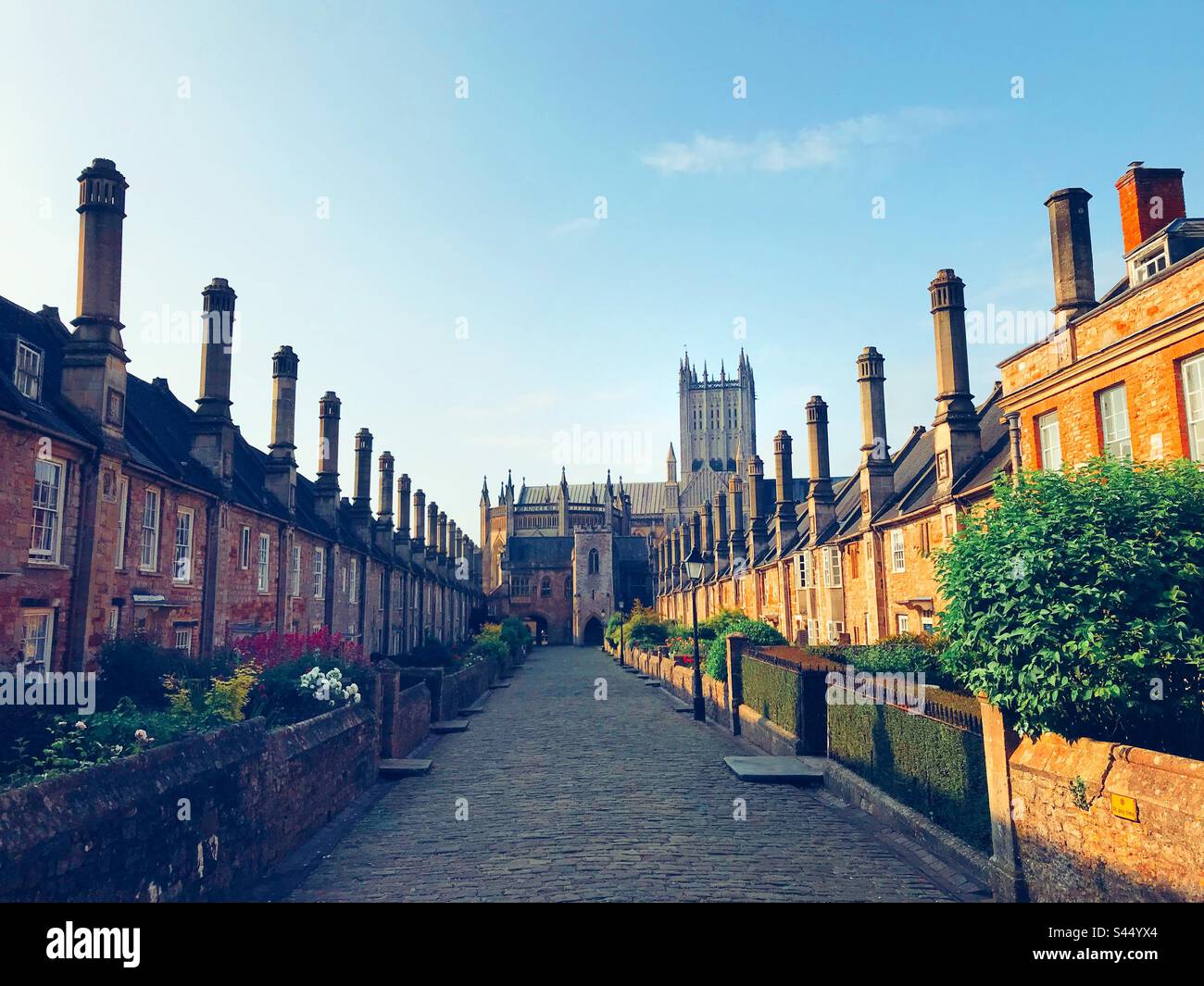 Vicar's Close, Wells, Somerset Stockfoto