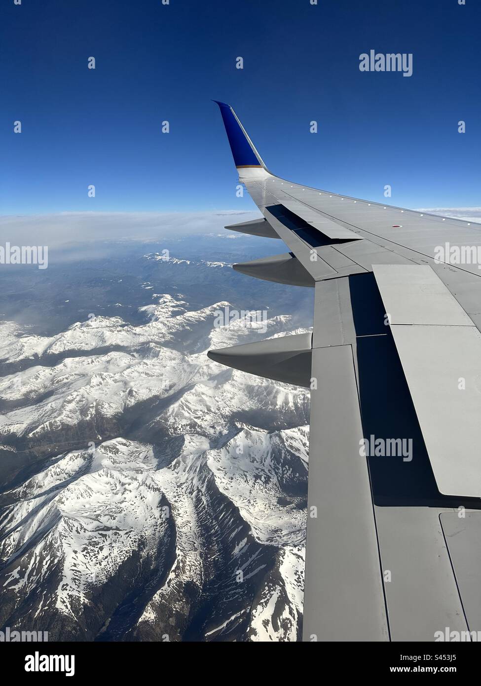 Über den Rockies - Smartphone-aufgenommenes Stockfoto