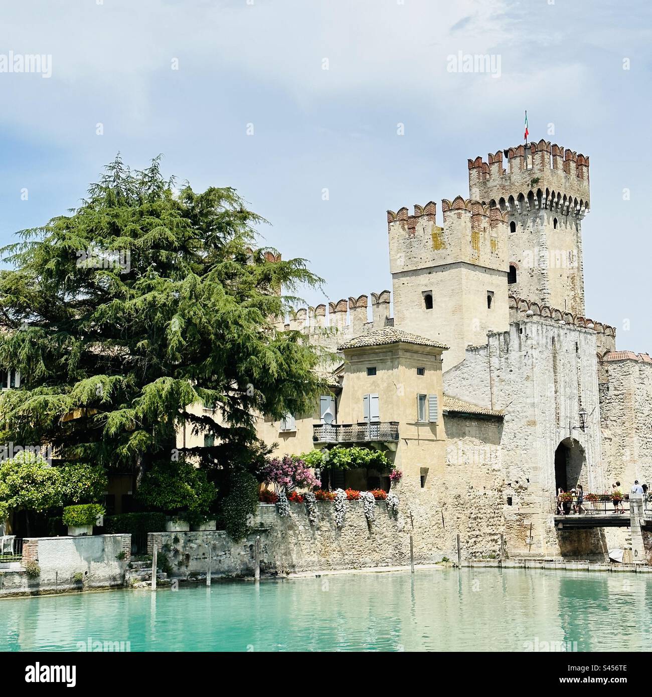 Castello Scaligero, Sirmione, Gardasee, Italien Stockfoto