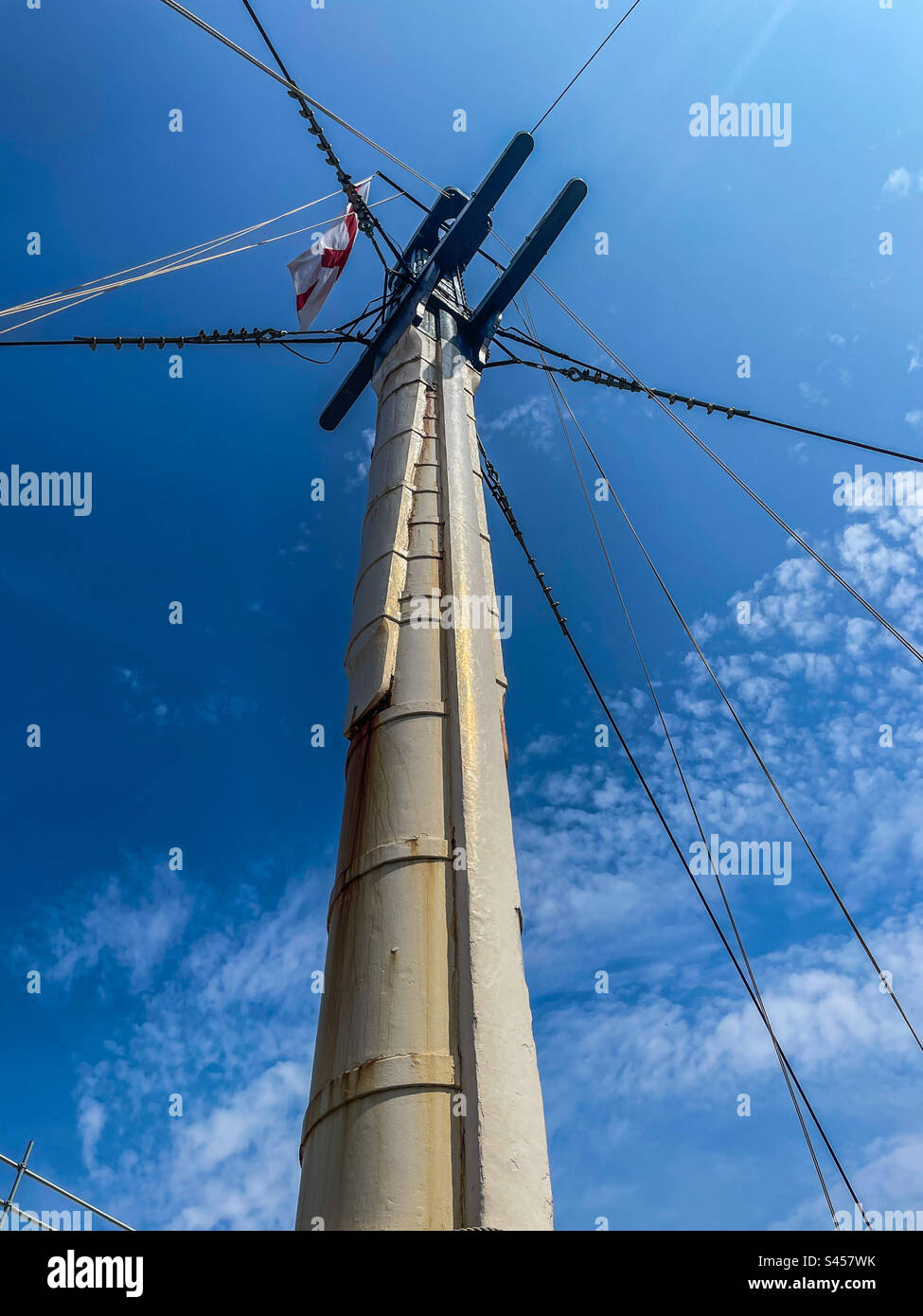 HMS Victoru, Portsmouth Historic Docklands - Smartphone-aufgenommenes Stockfoto