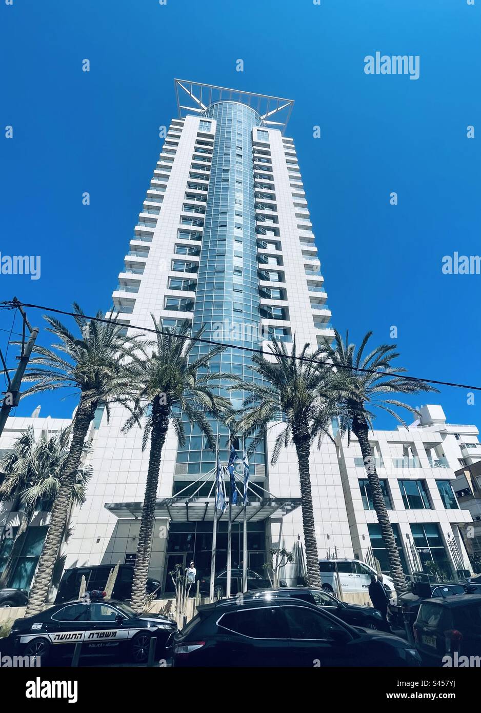 Royal Beach Hotel in Tel-Aviv, Israel. - Smartphone-aufgenommenes Stockfoto